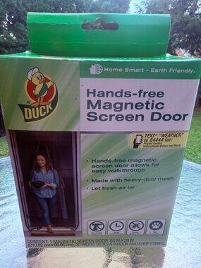 Hands-Free Magnetic Screen Door - Green